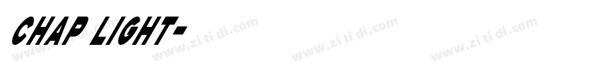 Chap Light字体转换
